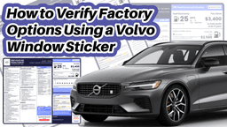 How to Verify Factory Options Using a Volvo Window Sticker